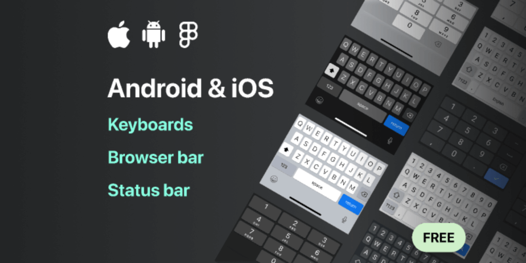 Android & iOS Keyboard UI kit - FREE