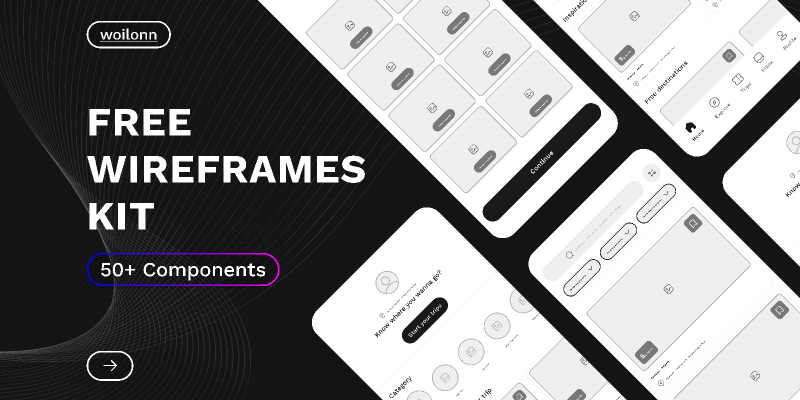 Free Wireframes UI Kit