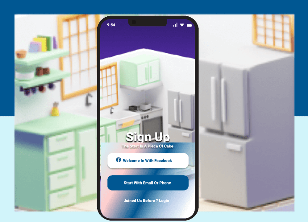 3d Kitchen App Mockup