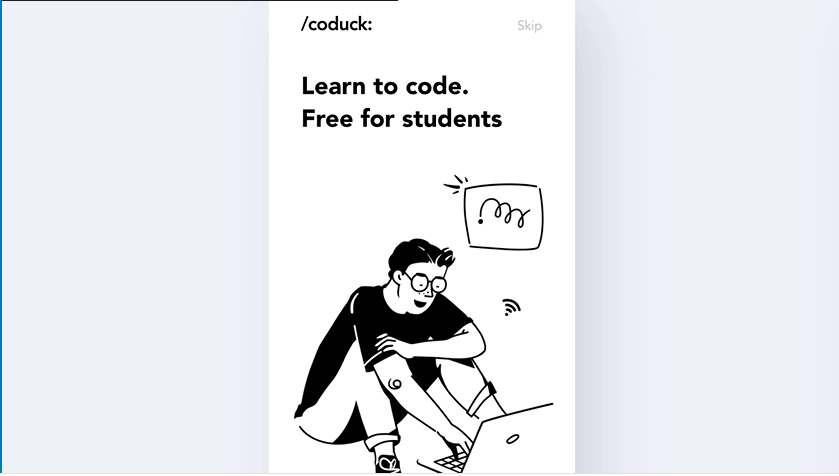 Free Coding app interaction