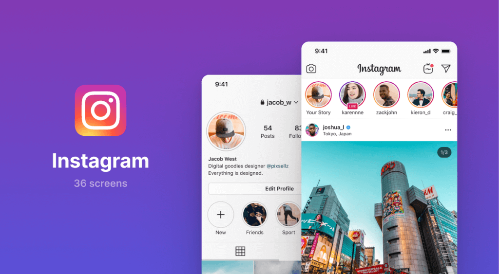 Instagram UI Screens