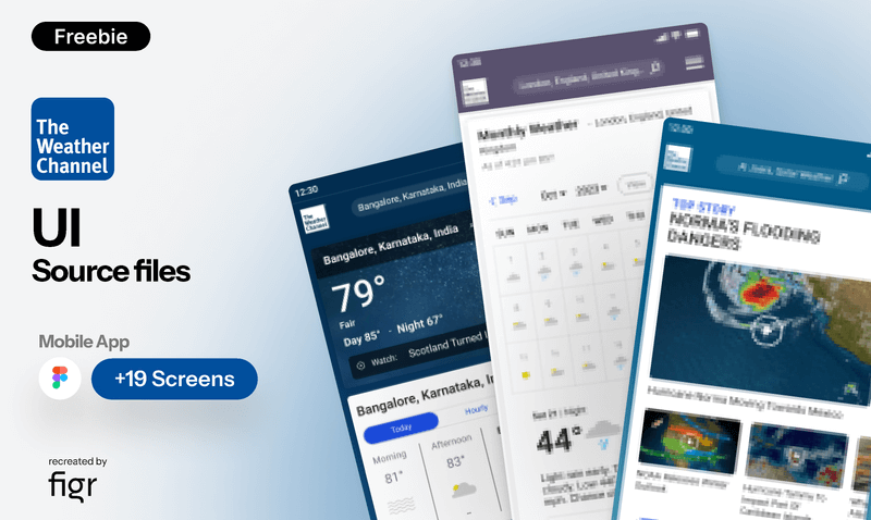 The Weather Channel App UI